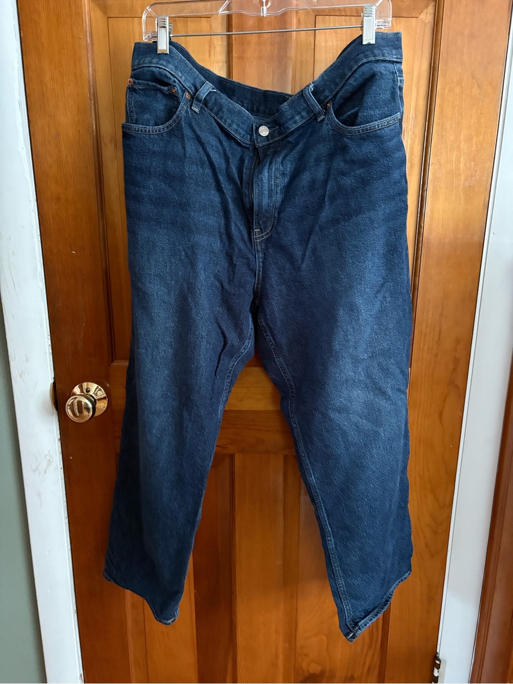 GAP Women's Dark Blue Straight-Leg Jeans